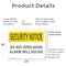Signmission Do Not Open Door Alarm Will Sound OSHA Security Notice Sign, Plastic, 24in W x 18in L, 2PK OS-2PACK-SN-P-1824-L-11520 - alternate 5